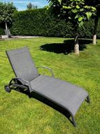 Ligstoel/ligbed tuin, Tuin en Terras, Ophalen, Gebruikt, Aluminium, Verstelbaar