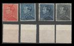 Postzegels 430-430a-432-435 Koning Leopold III Type Poortman, Postzegels en Munten, Gestempeld, Ophalen of Verzenden, Frankeerzegel