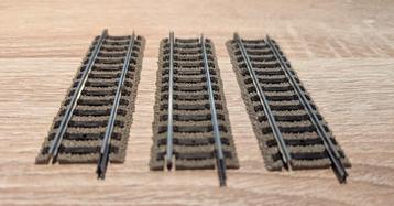 3 x Fleischmann 6103 H0 Rechte rail 100 mm Profi-Rails beschikbaar voor biedingen
