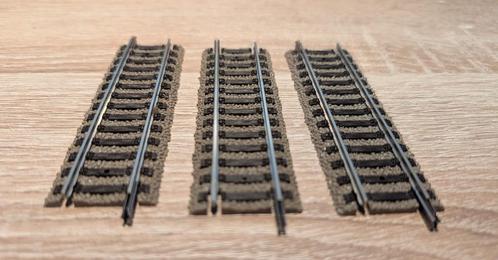 3 x Fleischmann 6103 H0 Rechte rail 100 mm Profi-Rails, Hobby en Vrije tijd, Modeltreinen | H0, Zo goed als nieuw, Rails, Fleischmann