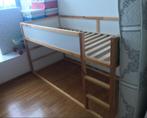 Hoogslaper, Ophalen, 90 cm, Eenpersoons, Bruin