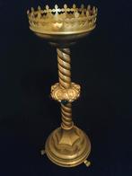 antieke kerkelijke kandelaar, Antiek en Kunst, Ophalen of Verzenden