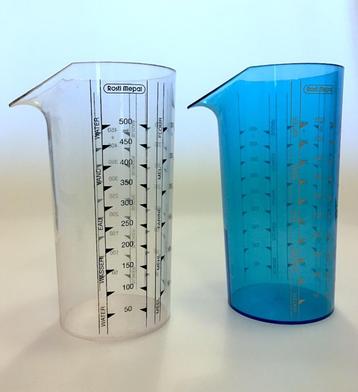 2 verres doseurs gradués Rosti Mepal 0,5L, Enlèvement ou Envoi, Comme neuf