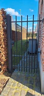metalen en gepoederlakt poortje, Tuin en Terras, Ophalen, Gebruikt, IJzer, Dubbelstaafmat hekwerk