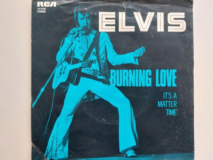 Elvis Presley - Burning Love / It's A Matter Time (1972), Cd's en Dvd's, Vinyl Singles, Rock en Metal, Ophalen of Verzenden