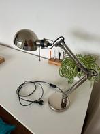 Bureaulamp zilver, Ophalen, Zo goed als nieuw, Metaal
