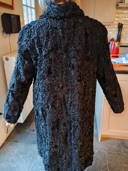 Astrakan jas, Kleding | Dames, Jassen | Winter, Gedragen, Maat 46/48 (XL) of groter, Zwart, Ophalen