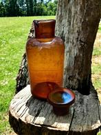 Pot d'apothicaire avec bec verseur en verre ambré, Antiquités & Art, Antiquités | Céramique & Poterie, Enlèvement ou Envoi