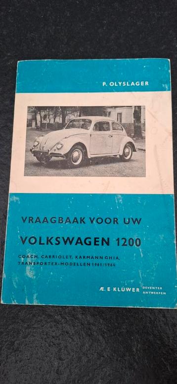 Volkswagen kever karmann ghia en T1 1965(NL), Autos : Divers, Modes d'emploi & Notices d'utilisation, Enlèvement ou Envoi