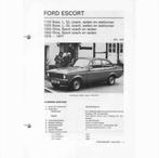 Ford Escort Vraagbaak losbladig 1975-1977 #3 Nederlands, Livres, Autos | Livres, Utilisé, Enlèvement ou Envoi, Ford