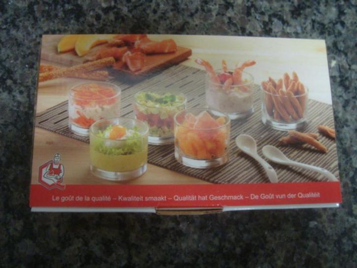🎁saucier et verrines Renmans, Huis en Inrichting, Keuken | Servies, Nieuw, Glas, Verzenden