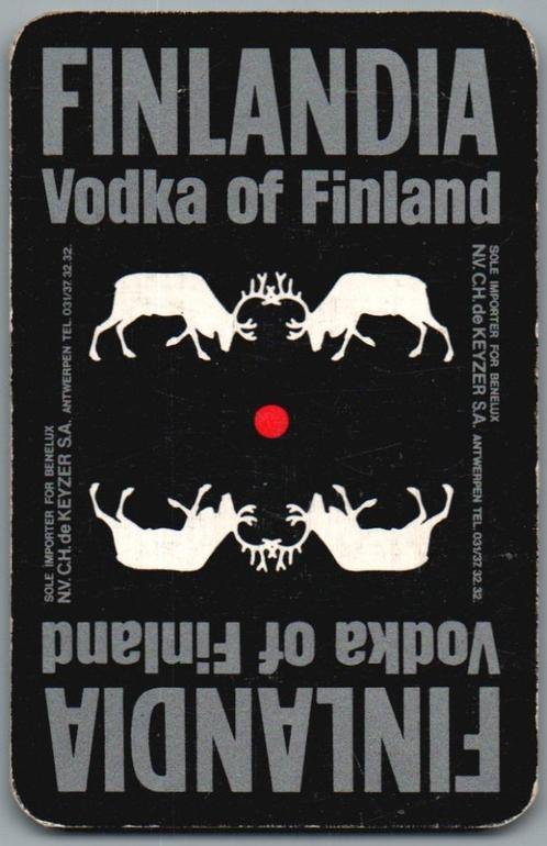 speelkaart - LK12523 - Finlandia vodka, Verzamelen, Speelkaarten, Jokers en Kwartetten, Zo goed als nieuw, Speelkaart(en), Verzenden