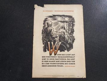 Pamflet 34,5 x 24 cm , Bromberger Blutsonntag , uitgave 1942 beschikbaar voor biedingen