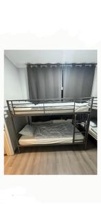 lit superposé en métal (gris) - sans matelas, Maison & Meubles, Chambre à coucher | Lits superposés & Lits mezzanines, Neuf, 90 cm