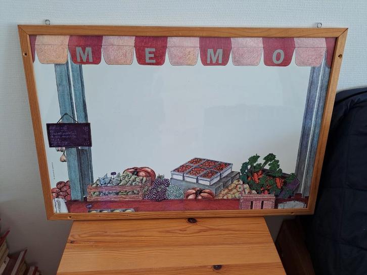 Magneetbord dat lijkt op een winkel, Huis en Inrichting, Woonaccessoires | Memoborden, Zo goed als nieuw, Magneetbord, Ophalen