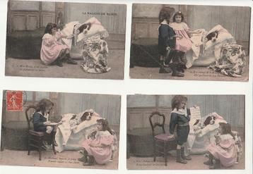 la Maladie de Medor hond ziek in bed kinderen beschikbaar voor biedingen