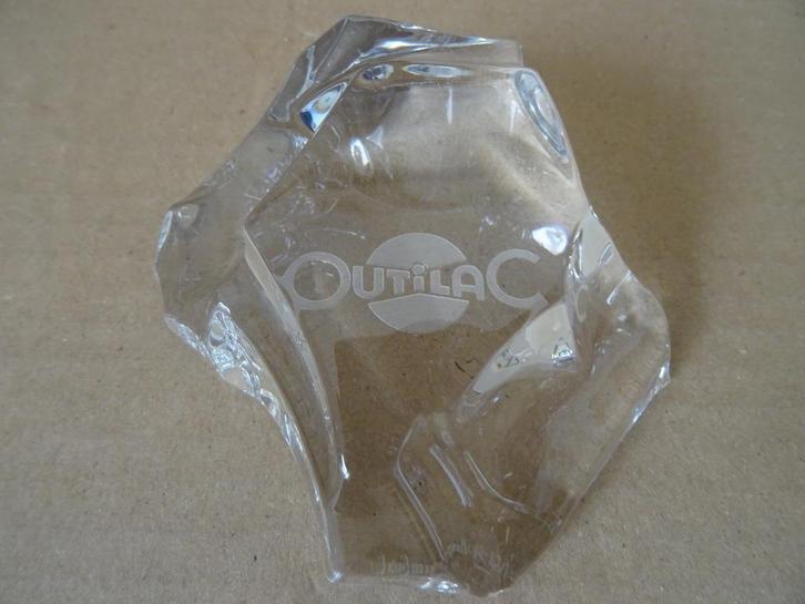 Curiosa kristallen presse-papier Val Saint Lambert Outilac, Antiek en Kunst, Curiosa en Brocante, Ophalen of Verzenden