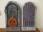 Decoratie Halloween - 2x grafsteen, Hobby en Vrije tijd, Ophalen of Verzenden, Nieuw