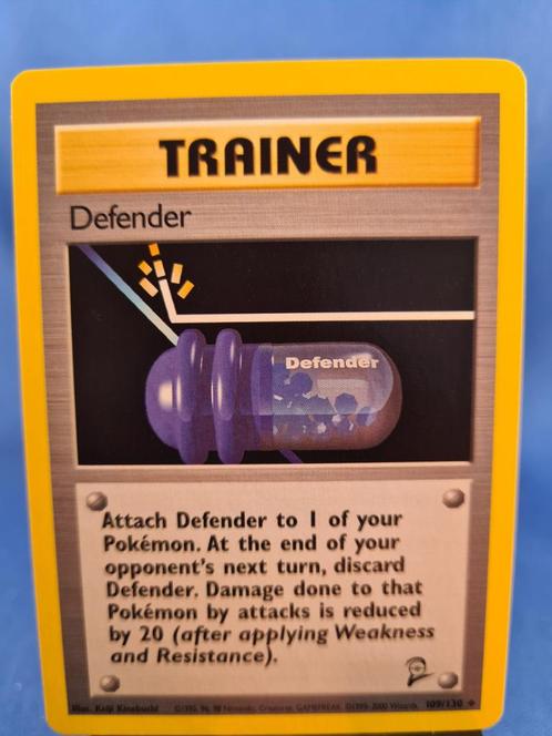 Defender 109/130 - Base Set 2, Hobby en Vrije tijd, Verzamelkaartspellen | Pokémon, Gebruikt, Verzenden