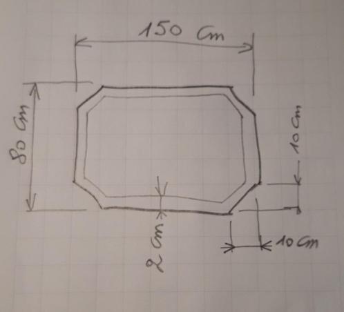 Facet spiegel, gebronsd 80x150 cm ., Huis en Inrichting, Woonaccessoires | Spiegels, Zo goed als nieuw, 75 tot 100 cm, 100 tot 150 cm