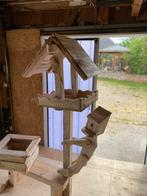 Zelfgemaakt vogelhuisje met bloembak, Tuin en Terras, Ophalen, Nieuw