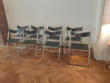 Set van 8 vintage designstoelen Geraci & Fontoni 1969 beschikbaar voor biedingen