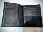 Porte -feuille en cuir noir 12 X 10 cm, Ophalen, Zo goed als nieuw, Zwart, Leder