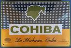 Reclamebord van Cohiba sigaren in reliëf -30x20 cm, Verzamelen, Verzenden, Nieuw, Reclamebord