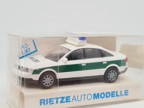 Audi A6 Police - Rietze 1/87, Hobby & Loisirs créatifs, Voitures miniatures | 1:87, Comme neuf, Voiture, Rietze, Envoi