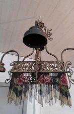 Rustieke zware luster kroonluchter met mooi motief en detail, Gebruikt, Ophalen of Verzenden