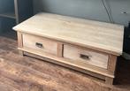 Salontafel met twee schuiven, Huis en Inrichting, Tafels | Salontafels, Ophalen, Gebruikt, 100 tot 150 cm, 50 tot 75 cm