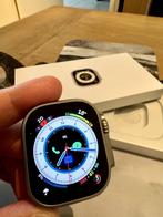 Apple Watch Ultra 1 4G 49mm M/L met 3 bandjes, Comme neuf, La vitesse, Apple, IOS