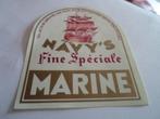 EITQUETTE NAVY'S FINE INSPECIALE MARINE, Verzamelen, Biermerken, Nieuw, Overige typen, Ophalen of Verzenden