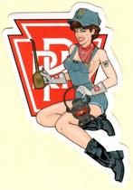 Pin Up Girl sticker #187, Verzamelen, Verzenden, Nieuw
