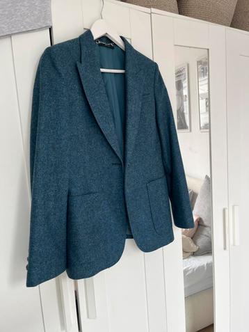 Blazer Gucci en laine bleue en parfait état ! taille 38/40, Taille 38/40 (M), Enlèvement ou Envoi, Comme neuf, Gucci