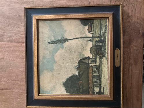 Boerenlandschap olieverf, Antiek en Kunst, Kunst | Schilderijen | Klassiek, Ophalen