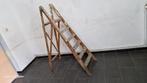 oude vintage houten trapladder met 6 zeer stevige treden, Ophalen of Verzenden, Zo goed als nieuw