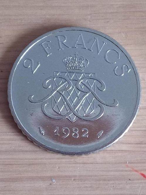 MONACO 2 Francs 1982 - kwaliteit!, Postzegels en Munten, Munten | Europa | Niet-Euromunten, Losse munt, Overige landen, Ophalen of Verzenden