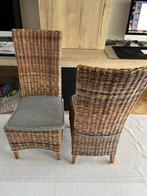 Rotan stoelen, Huis en Inrichting, Stoelen, Ophalen, Riet of Rotan, Bruin, Zo goed als nieuw
