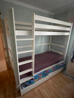 VIPACK Stapelbed - Massief Dennen - Compleet met 2 Matrassen, Ophalen, Zo goed als nieuw, Stapelbed