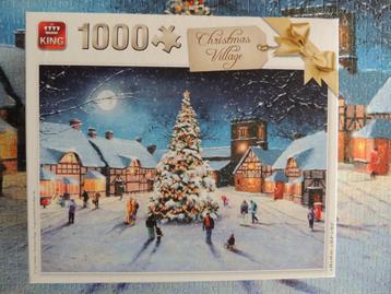 Puzzle 1000 pièces - Christmas village beschikbaar voor biedingen