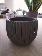 Grijze bloempot 12cm, Tuin en Terras, Ophalen of Verzenden, Zo goed als nieuw