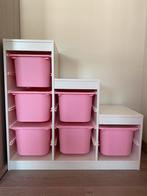 Ikea Trofast kast met roze opbergbakken, Kinderen en Baby's, Zo goed als nieuw, Ophalen