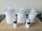 Set Salt & Pepper: 3 potten + zout- en pepervaatje, Ophalen, Zo goed als nieuw