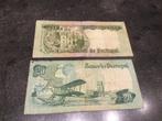 Portugal lot 2 x 20 escudos verschillende, Ophalen of Verzenden