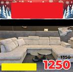 XT Hoeksalon nu voor 1250€ PROMO grijs/taupe stof + Levering, Ophalen of Verzenden, Nieuw, Grijs