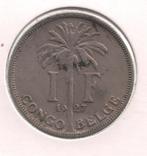 11118 * CONGO * ALBERT Ier * 1 franc 1927 fr * Z.Fr/Pr, Envoi