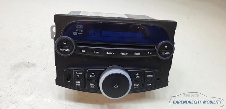 Radio CD speler Chevrolet Spark MP3 95179625 2009 / 2014, Auto-onderdelen, Elektronica en Kabels, Chevrolet, Gebruikt