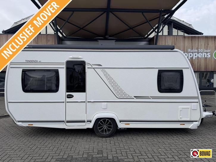 Fendt Tendenza 465 SFB LUIFEL MOVER AIRCO, Caravans en Kamperen, Caravans, tot en met 4, 1250 - 1500 kg, Rondzit, Fendt, 5 tot 6 meter