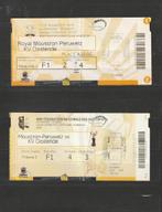 Ex Mouscron - KV Oostende : 4 (gebruikte) tickets, 2015-2019, Verzamelen, Sportartikelen en Voetbal, Overige typen, Gebruikt, Ophalen of Verzenden